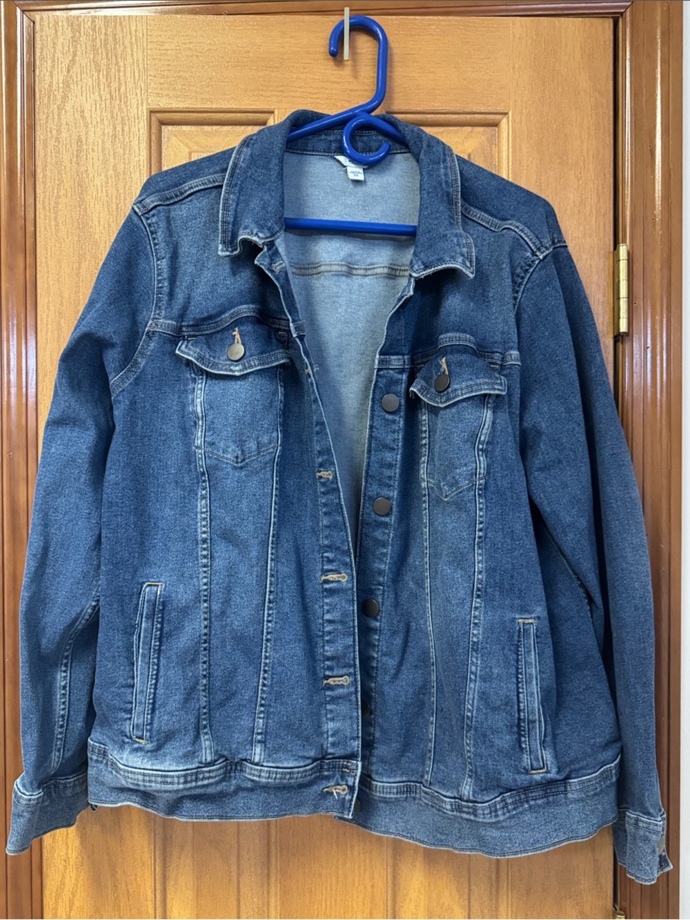 Sonoma Blue Denim Trucker Jean Jacket Women’s Plus Size Classic Jean Coat 2XL